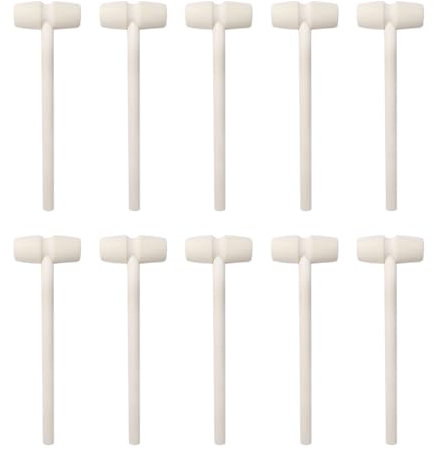 Ieron 10 Mini martillos de Madera, mazo para Hacer postres, Herramienta para Hacer Manualidades