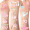 Serencatcher Ballerina Party Bevorzugt Temporäre Tattoos, 12-Blatt Ballett Dance Party Bevorzugt Temporäre Tattoos Aufkleber für Ballerina Geburtstag Party Baby Dusche Party Dekorationen