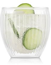 Bodum Pavina Lot de 2 verres à double paroi avec baleines 200 ml