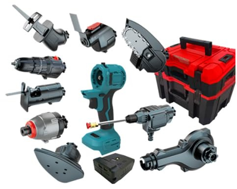 Brushless Power Tool Set for Homes and Gardens - Multifunctional Electric Screwdriver, Electric Saw, Water Gun Polishing Machine, Reciprocating Saw, Swinging Chainsaw - Complete DIY Kit