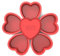 SILIVO Silicone Heart Shaped Cake Tin 10cm, 6Pcs Mini Love Heart Cake Tin 4 inch, Small Silicone Cake Mould for Baking Mini Cake, Muffin, Cupcake