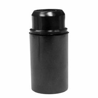 Douille 2A E-14 lisse noire, idéale pour l'éclairage ambiant, compatible avec les ampoules E-14, installation facile et design moderne.