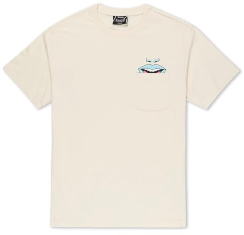 RIPNDIP Take Your Meds T-Shirt mit Tasche, Naturfarben, Natürlich, Mittel