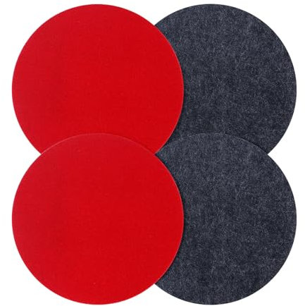 WYYFXY® 4 Stück Polierpads 125mm Polierfilz Filz Polierscheibe Kompatibel mit Bosch-Exzenterschleifer Klett Polieraufsatz für Auto, Badewanne, Glas, Metall, Marmor