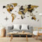 AREDE 3D Holzweltkarte (180 x 110 cm) Mehrschichtig zur Wandmontage – Moderne Wanddekoration für Wohnzimmer, Büro, Schlafzimmer – Originelle Geschenkidee – Elegantes Design mit präzisen Details