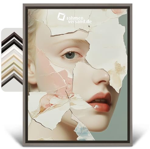 Rahmenversand® Cadre à joint d'ombre, sur mesure, en différentes couleurs, pour toile en bois, cadre vide fait à la main, style classique, cadre photo pour toiles