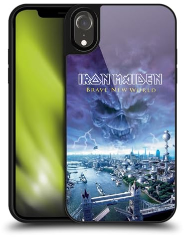 Head Case Designs Offizielle Iron Maiden Brave New World Plattencover Gel Armour Hülle [Militärischer Schutzgrad] kompatibel mit Apple iPhone XR