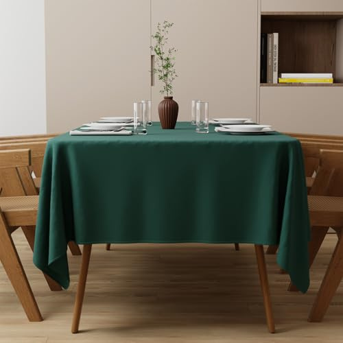 Zdada Grün Abwaschbar Tischdecken 85x85cm Quadratisch Polyester Tischdecke, Kratzfest, Fleckschutz Tischtuch Outdoor Tischwäsche für Garten, Esszimmer, Feiern und Haushalt