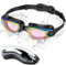 Ambienden Lunettes de Natation, Claire Vision Lunettes de Natation Anti-buée, Protection UV, Joints en Silicone, Ajustements Rapides, Unisexes Pour Adultes, Placage de poudre coloré