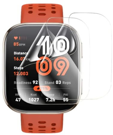 Pellicola idrogel 5pcs per Amazfit Bip 6 46mm Bip6 1.97 Smart Watch Trasparente TPU Pellicola Protettiva Schermo Touch Sensibile, HD Clear, Ultra Sottile, Auto Guarigione
