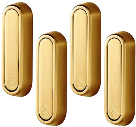 URCheers Lot de 4 crochets muraux pliables en alliage d'aluminium avec vis - Porte-manteau mural rabattable pour serviettes