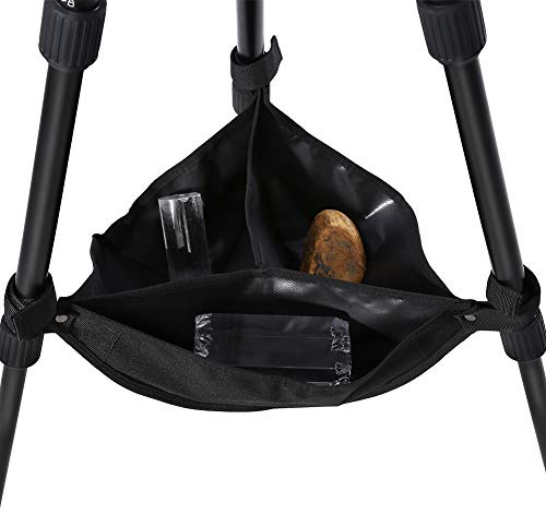 ZJchao Heavy Duty Tripod Stone Bag, Sturdy Tear Photography Accessory with Hook Loop Straps, for Most Tripods Outdoor