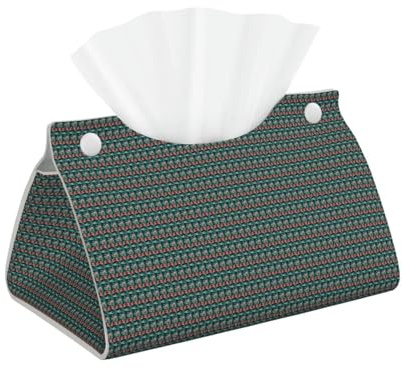 Rechteckige Taschentuchbox mit Libelle mit Seerosen-Druck, für Zuhause, Bad und Küche, Wohnzimmer, Büro