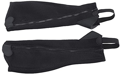 XUXHOU 2 Stück Half Chap, Geformte, Natürliche Konturen, Eng Anliegender, Bequemer Reitschutz, mit Durchgehendem Reißverschluss und Knopfverschluss-Design, für, Reiter (CS)