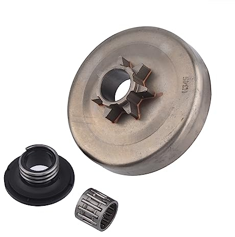 Cancanle Engrenage à vis sans fin de roulement de pignon de tambour d'embrayage pour Husqvarna 340 345 350 445 445E 450 450E Tronçonneuse .325 7 dents