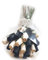 Homestreet Everlasting Blumenstrauß, 2 Dutzend Holzrosen in einer Auswahl von lebendigen Farben, 24 Rosenknospen in Cello-Instant Floral Geschenk (einfarbig)