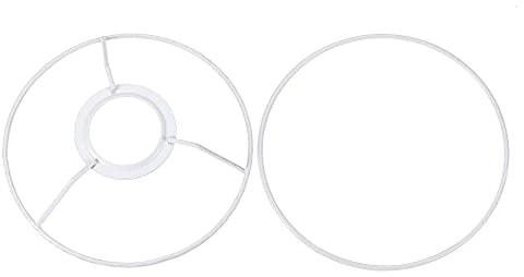 sourcing map 1 Set Lampenschirm Ring 150mm Durchm. Halter Rahmen für Lampenfassung Eisen
