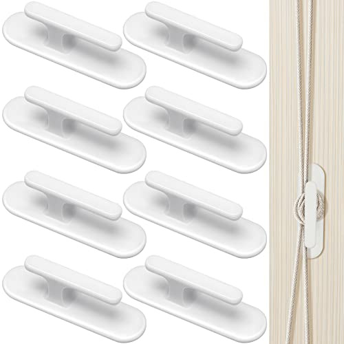 8 Pcs Blind Cord Holder Adhesive Hooks for Window Blinds Cord Wrap