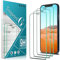 Slanku [3 Piezas Protector de Pantalla para iPhone 12, 12 Pro, Dureza 9H Cristal Templado, Anti-Rasguños, Anti-Huellas, Sin Burbujas, Fácil de Instalar