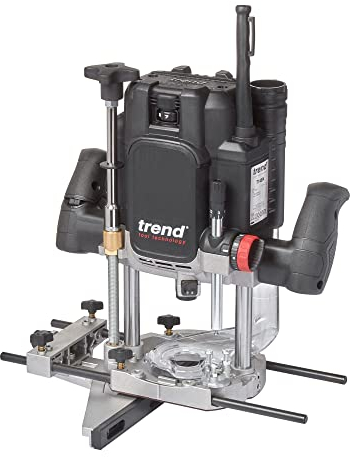 Trend T14EK 2300W 12mm Werkstattfräse mit variabler Geschwindigkeit 230V EU, 80mm Einstechtiefe, Perfekt für handgeführte und Tischfräsen, T14EK/EURO