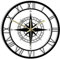 12 pollici acrilico orologio da parete nero rosa vento bussola esclusivo silenzioso orologio da parete direzione mappa nautica decorazione domestico viaggio interior design retr貌 orologio da parete