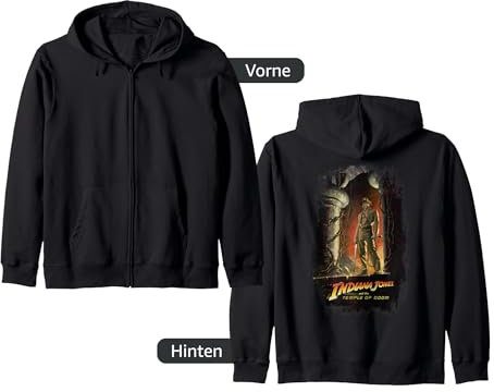 Lucasfilm Indiana Jones and the Temple of Doom Poster Art Kapuzenjacke