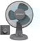 EPISENT 12 Desk Fan – Quiet Table Fan with 3-Speed Rotary Control, Oscillating Head & Stable Base – Low Noise Air Circulation for Work, Sleep & Study – Strong Airflow, Powerful Cooling – Matt Grey