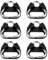 Yuanchu 6Pcs Stainless Steel Triangle Split Rings, Compatible Camera Strap Adapter Hook Lug Ring with Plastic Cap for Cameras Shoulder Strap Belt Hook Lanyard