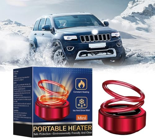 Electromagnetic Wave Anti Freezing and Snow Removal Device, Portable Kinetic Molecular Heater Car Defroster with Diffuser Air Freshener, Car Deicer Gadget Solar Heater for Snow Ice Fog Removal