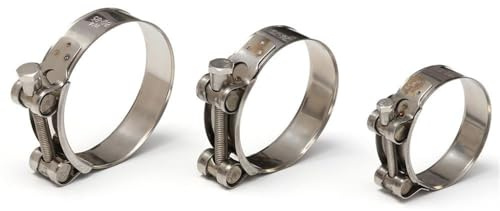 V-Band Clamp， Stainless Steel T Bolt Hose Clamp Multiple Sizes(48-51mm)
