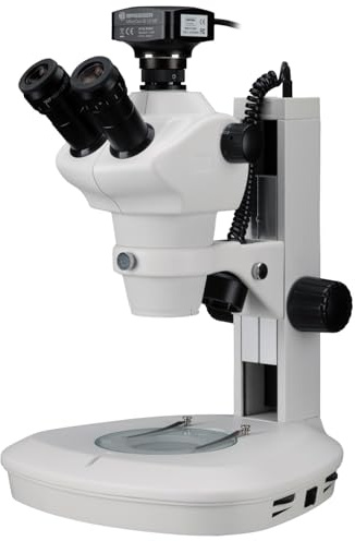 BRESSER Stereo Microscope Science ETD-201 8-50x Trinocular Zoom with MikroCamII 12MP USB 3.0 Microscope Camera
