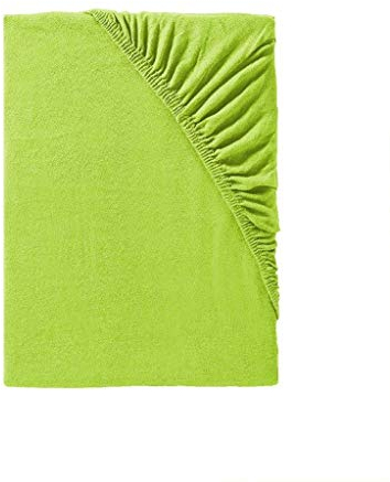 Bettlaken 180x200 grün bis Spannbettlaken 200x200 flexibel - Mako Jersey Bettlaken grün - Matratzenbezug passt Sich optimal Matratzenauflage an