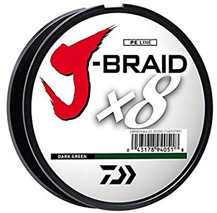 Daiwa J-Braid, runde geflochtene Schnur, 8 Stränge, 300 m