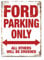 Hunnry Ford Parking Only Poster Metall Blechschilder Retro Dekoration Schild Aluminium Blechwaren Vintage Wandkunstplakat Zum Cafe Bar Wohnzimmer Zuhause