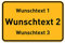 PrintPlanet® Ortsschild mit eigenem Text oder Namen personalisiert – Schild aus 5 mm PVC Kunststoff – Größe 600 mm x 400 mm - Variante 3