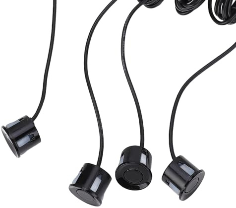 Einparkhilfe Auto Parksensoren Set 4 Sensoren 12V Ultraschall Rückfahrwarner Schwarz