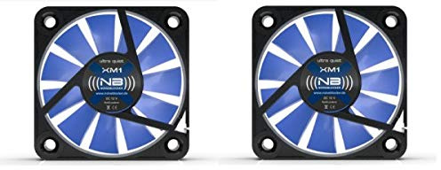 BlackSilentFan XM-1 (2 Pack) - 40 x 40 x 10 mm - 3 Pin - 9/12 V - 2800 U/min - 9dbA - 4.9m3/h