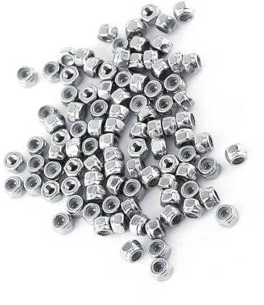 Dadi di bloccaggio esagonali con inserto in nylon, controdadi esagonali M2-M12 in acciaio inossidabile 304 con inserto in nylon(M2)