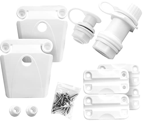 PICEBOM Cooler Replacement Parts Kit, Compatible with Igloo Cooler Parts, White, Stainless Steel