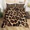Leopard Drucken Bettbezug Set Gepard Drucken Bettwäsche Set 135x200cm Afrika Leopard Muster Dekorative Betten Set für Jungen Mädchen Kinder Jugendliche Schlafzimmer Dekor Luxus mit 1 Kissenbezug