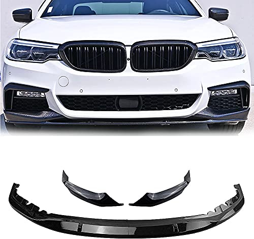 DIQON Frontspoiler, für BMW G30 Sport 2017-2020 Leistung glänzend schwarz Auto niedriger Splitter kit Front Bumper Spoiler lippe