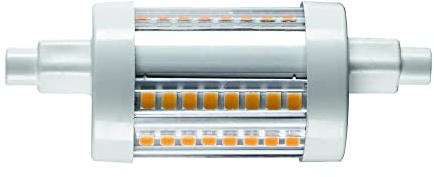 SLV LED Lampe LED QT-DE12 / Leuchtmittel, Lampe, LED / R7s 78mm 3000K 9W 1050lm grau dimmbar