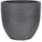MICA Decorations Carrie Pot de Fleurs – H22 x Ø24 cm – Terre Cuite – Noir