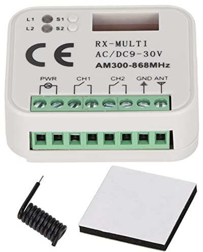 Módulo de Interruptor de Control Remoto Bidireccional, Módulo Receptor de Frecuencia Múltiple Inalámbrico Inteligente Universal de 9 a 30 V Módulo de Interruptor Remoto de 300 a 868 MHz