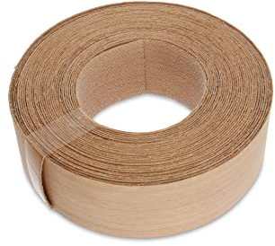 WoodPress® Bordo da stiro in vero legno di ciliegio da 30 mm – rotolo da 7,5 m – nastro preincollato per una facile applicazione fai da te – coprirà il bordo di un pannello MDF standard