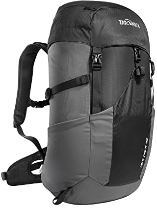 Tatonka Wanderrucksack Hike Pack 32l mit Rückenbelüftung und Regenschutz - Leichter, bequemer Rucksack zum Wandern für mit 32 Liter Volumen - PFC-frei (black/titan grey)