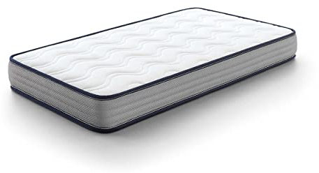 KUO Baby - Colchón de Cuna Baloo | Colchón de Espuma y Viscoelástica | Reversible, Higiénico y Transpirable | 140 x 70 cm