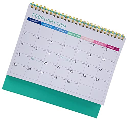 Ciieeo Tischkalender 2024 Bürokalender Extra Großer Tischkalender Papierkalender Monatlicher Tischkalender 2024 Flip-Kalender Süßer Tischkalender Tischkalender 2024 Kalender