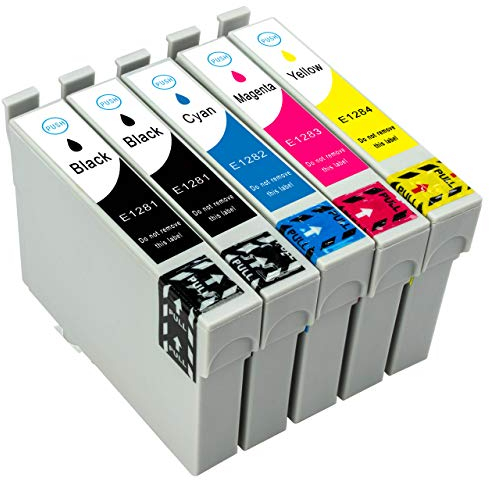 ESMONLINE 5 Set Multipack kompatible Druckerpatronen als Ersatz für Epson T1285 für Epson Stylus Office BX-305 S-22 SX-125 SX-130 SX-230 SX-235 SX-420 SX-425 SX-430 SX-435 SX-438 SX-440 SX-445