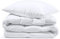 Bettdecke Winterbettdecke 135 x 200 cm - Duvet Bett Decke Steppdecke Schlafdecke Steppbettdecke Quilt Bettzeug und Bettdecken mit Füllung aus Microfaser weiß Set: Weiße Bettdecke mit Kissen 80X80